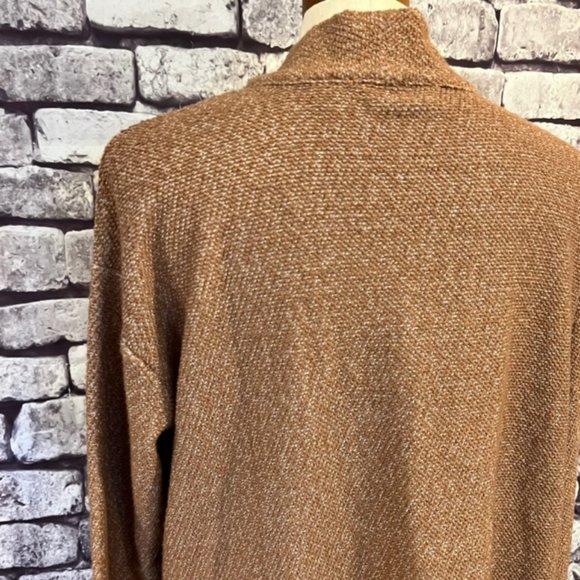 Lands' End Beige & Ivory No Close Jacket Size Medium - Picture 7 of 9